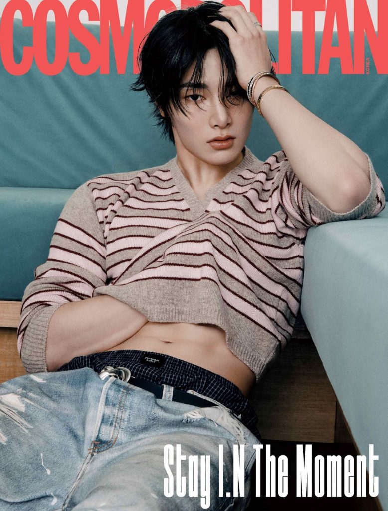 Stray Kids I.N slays on the cover of Cosmopolitan