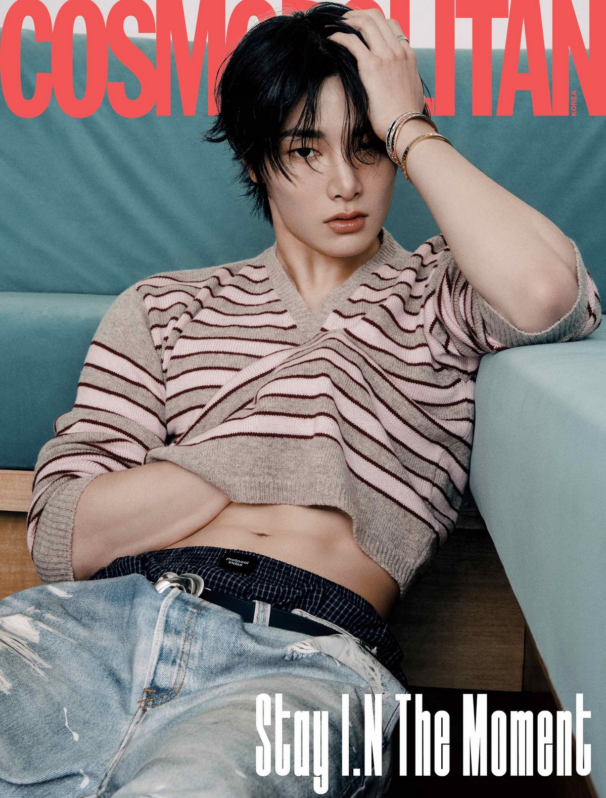 Stray Kids I.N slays on the cover of Cosmopolitan